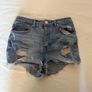 Casual Blue Denim Jean Shorts